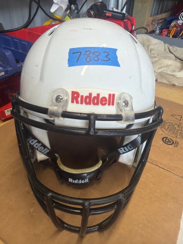 USED RIDDELL SPEED ADULT HELMET - MEDIUM - WHITE METALLIC - REJECT