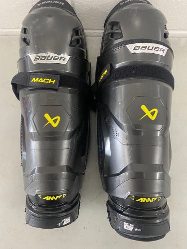 Senior Bauer Supreme Mach 15" Shin Pads (Nearly NEW)