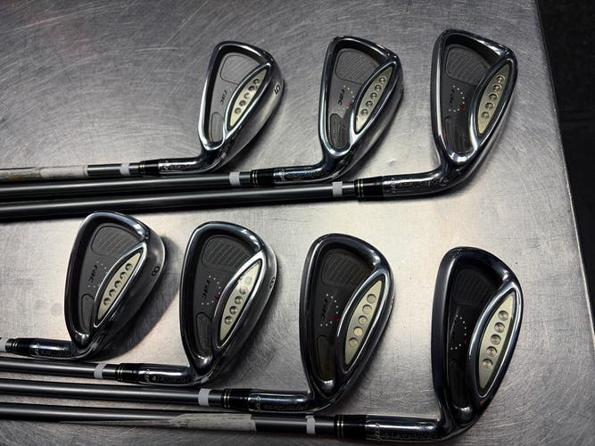 Men's 2004 TaylorMade Rac CGB Right Handed Iron Set Regular Flex Graphite Shaft (Used)