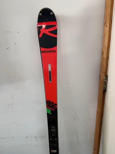 Men's Racing 165 cm Rossignol Hero Athlete FIS SL Europa Cup Skis Without Bindings (Used)