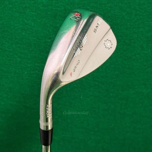 LH Titleist Vokey SM6 Chrome 52-8F 52 Gap Wedge Vokey Design Steel Wedge Flex