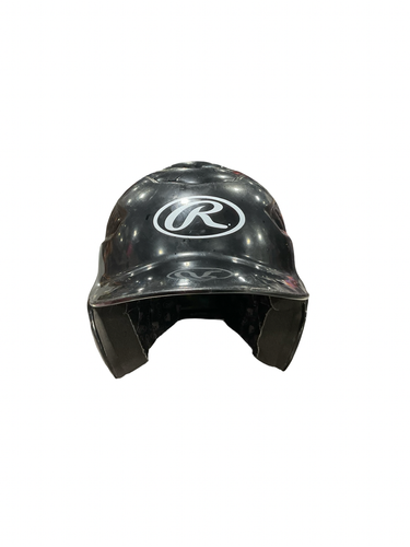 Used Rawlings 6 1/2 - 7 1/2 BLK HELMET Batting Helmet No Mask Black Fits all 11834-S000056665