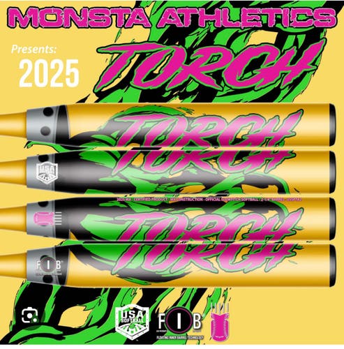 2025 Monsta Torch Bat (New) Gold Watermelon