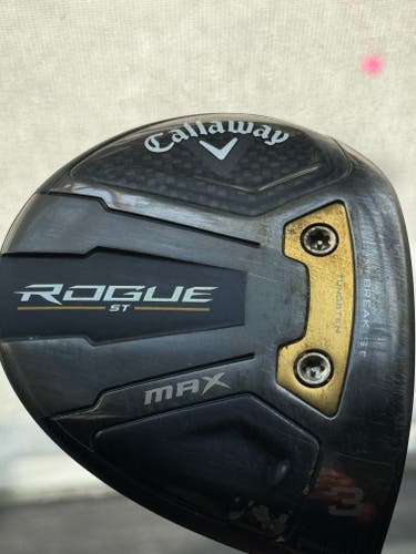 Callaway Rogue ST Max Right Handed Fairway Wood Stiff Flex 3 Wood Graphite Shaft (Used)
