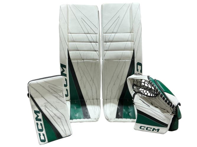 Remi Poirier Stars 35+3 CCM EFlex 7 Goalie Full Set Pro Stock (Used) 31011