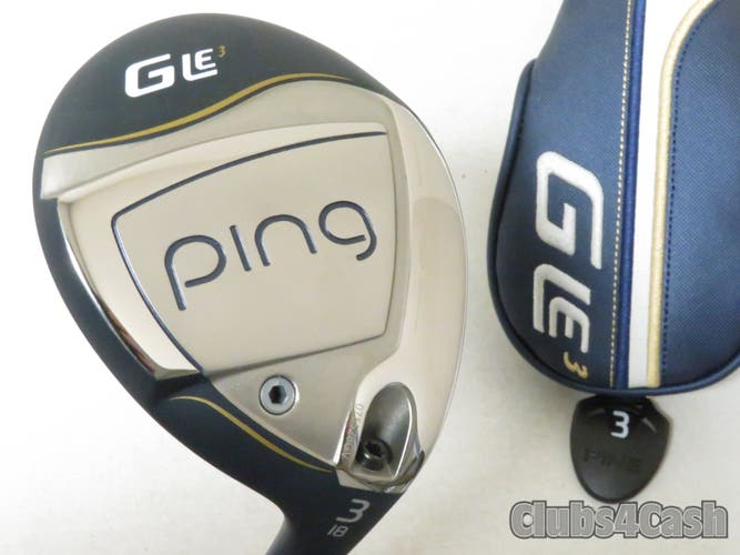 PING Womens G Le3 Fairway 18  3 Wood ULT 250 Lite Flex LADIES +Cover  MINT