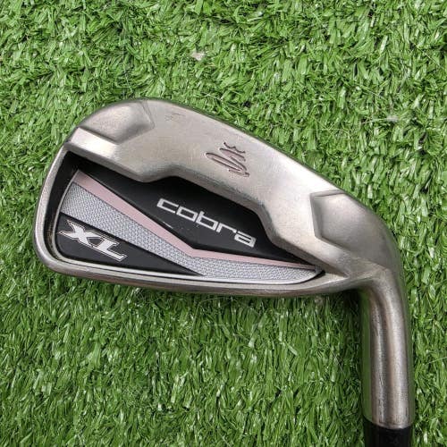 Cobra XL Single 7 Iron Pink Gray Womens Ladies Flex Graphite Right RH 36.5"
