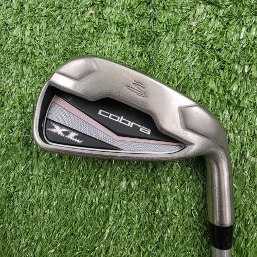 Cobra XL Single 6 Iron Pink Gray Womens Ladies Flex Graphite Right RH 37"