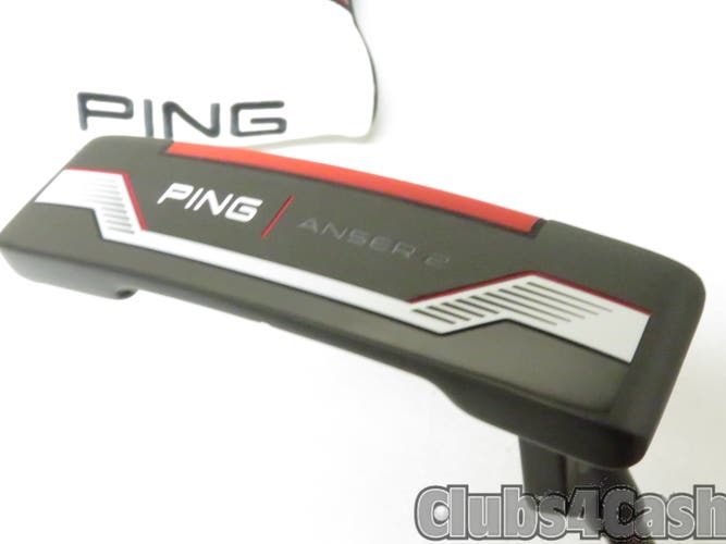 PING 2021 Anser 2 Putter Black Dot Black Steel Shaft 35" +Cover.. Shop Wear