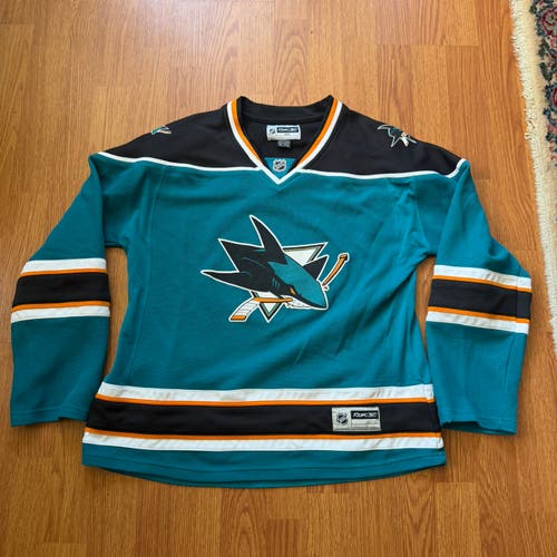 Youth XL RBK Reebok San Jose Sharks NHL Jersey