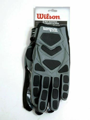 NEW Wilson Football MVP Tacktech Lineman Gloves Adult 2XL WTF9340G2XL