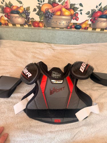 Large Youth Bauer Lil Sport Shoulder Pads (Used)