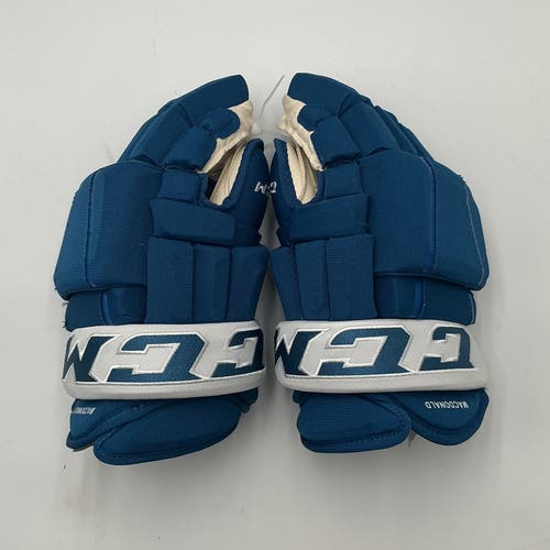 (New) Colorado Avalanche MacDonald 14” CCM HG97 Gloves Macdonald Pro Stock