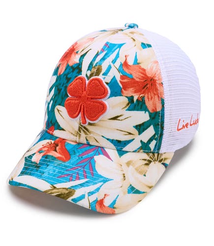 NEW Black Clover Live Lucky Island Luck #34 Blue Tropical Snapback Golf Hat/Cap