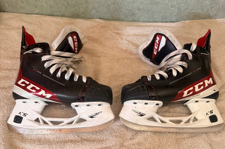 2021 CCM JetSpeed FT475 Hockey Skates Regular Width Size 1 (Used)