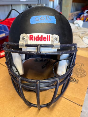 USED RIDDELL SPEED ADULT HELMET - MEDIUM - FLAT BLACK - REJECT