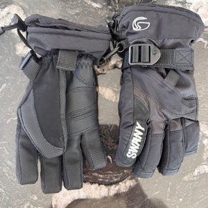 Swany Kids Small Insulated Ski Snow Gloves Black