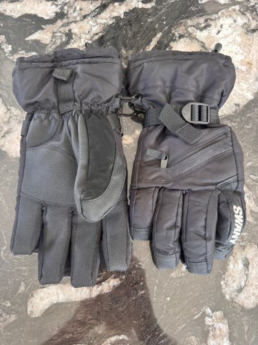 Swany Men’s Large Insulated Ski Snow Gloves Black