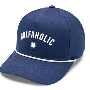 NEW Black Clover Live Lucky Golfaholic Lid 2 Navy Snapback Golf Hat/Cap