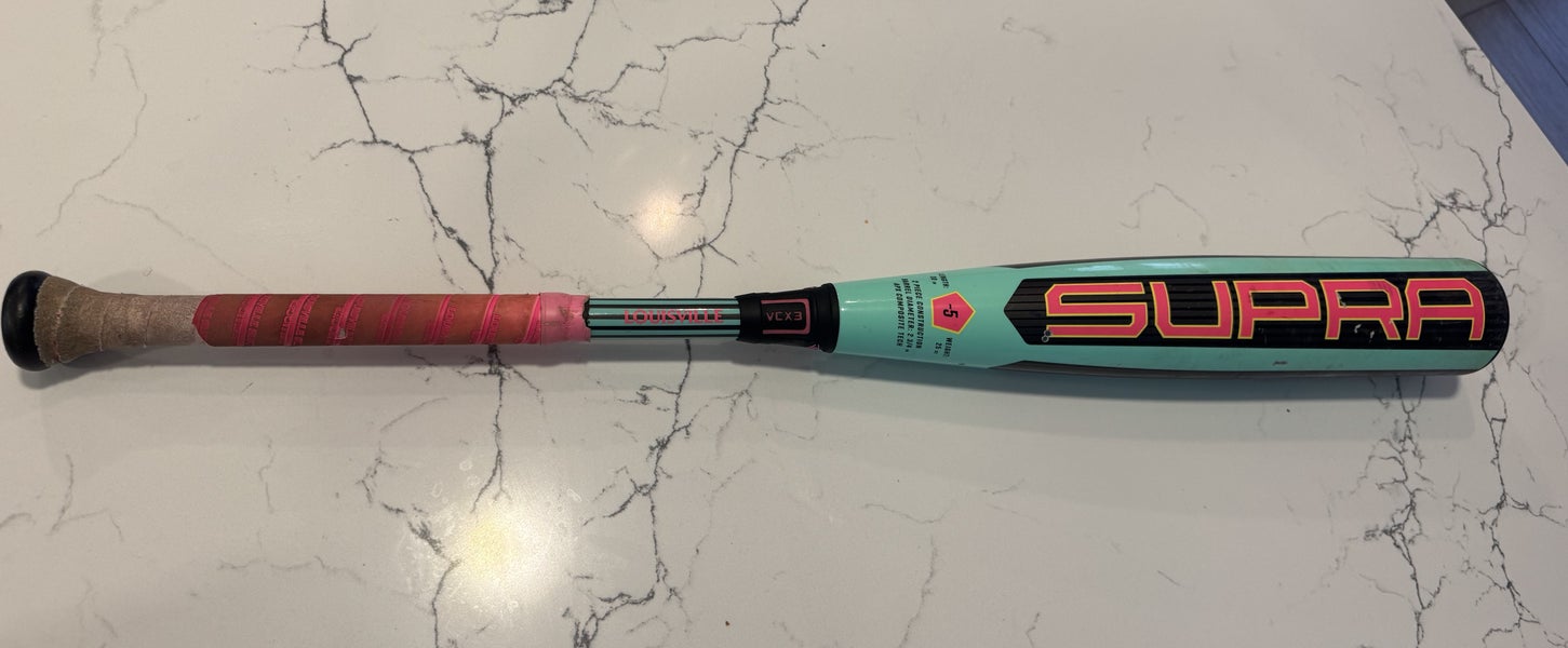 2026 Louisville Slugger Supra Composite USSSA Certified Bat (-5) 25 oz 30" (Used)