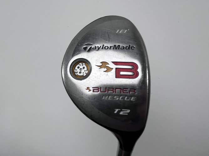 TaylorMade Burner Rescue 2008 T2 Hybrid 18* REAX 85g Stiff Graphite Mens RH