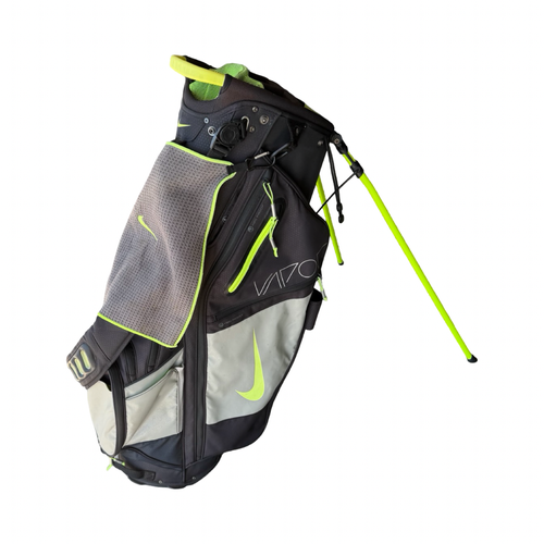 Used Nike VAPOR 14-WAY Mens Stand Bag Lime And Black 10299-S000313768