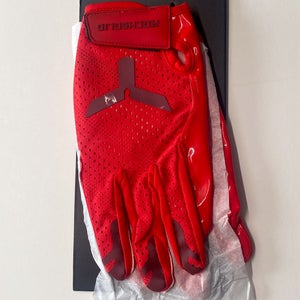 New Football Receiver Gloves – Red Size Adult Small