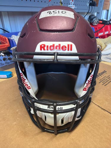 USED RIDDELL FLEX ADULT HELMET - MEDIUM - FLAT MAROON