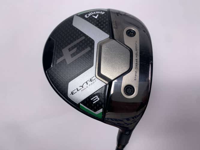 Callaway Elyte Max Fast 3 Fairway Wood 16* Vanquish 4 R2 Senior Graphite Mens RH