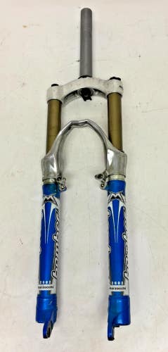 Vintage Marzocchi Bomber 2002 26" QR Rim/Disc Suspension Fork 195mm 1-1/8" Tube