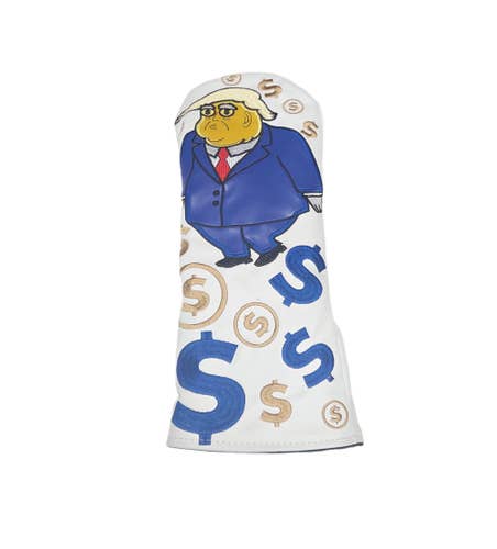 NEW Donald Trump $ Money White Driver Headcover