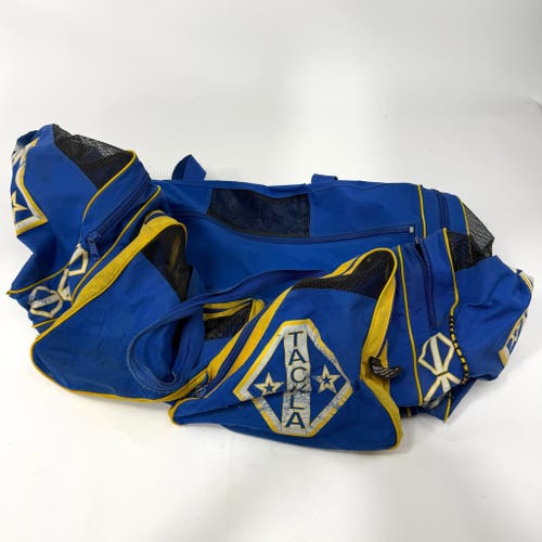 Used Blue and Yellow Tackla Player Bag | AB544