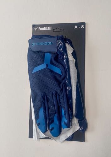 Brand New Rocksolid Receiver Gloves – Blue– Adult Small