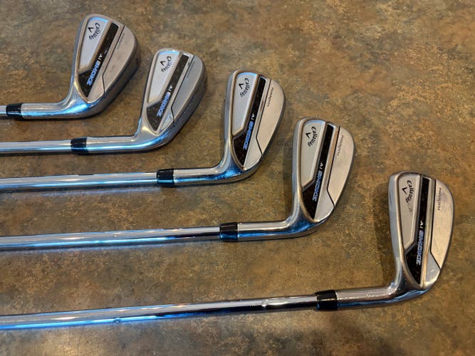 Men's Callaway Paradym AI Smoke Right Handed Iron Set Regular Flex 6-PW (Used)