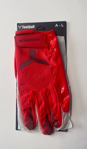 Brand New Rocksolid Receiver Gloves – Red – Adult Large