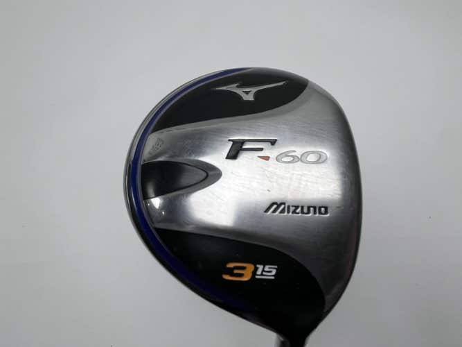 Mizuno F-60 3 Fairway Wood 15* Grafalloy Pro Launch Blue 65g Regular RH +1''