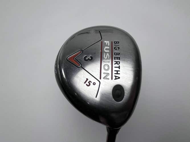 Callaway Big Bertha Fusion 3 Fairway Wood 15* Aldila NVS Orange Senior RH