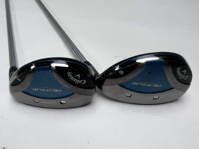 Callaway Rogue 5 & 6 Hybrid Set 27* 30* Aldila Quaranta 40g Ladies RH