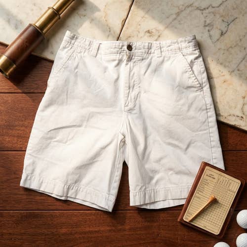 Vintage JWN John W Nordstrom White Chino Shorts 35 Old Money Coastal Grandson