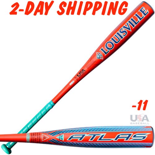 BRAND NEW | 2027 Louisvillle Slugger Atlas 2.0 USA 26" / 15 oz Youth Baseball Bat 2-5/8" | FAST SHIP