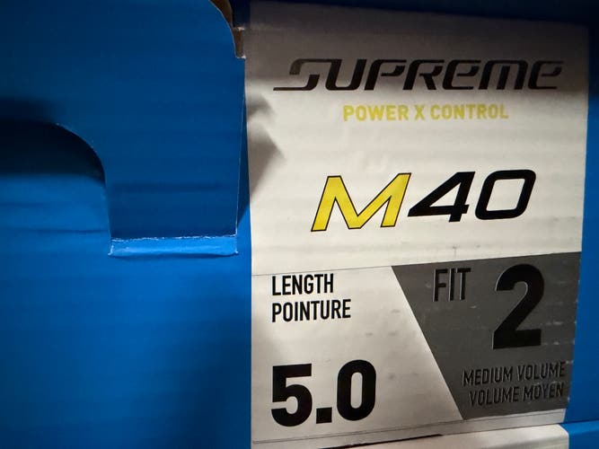 Bauer Supreme M40 Hockey Skates Size 5 Fit 2 - Brand new