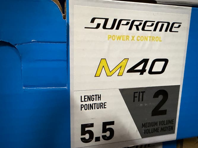 Bauer Supreme M40 Hockey Skates Size 5.5 Fit 2 - Brand new