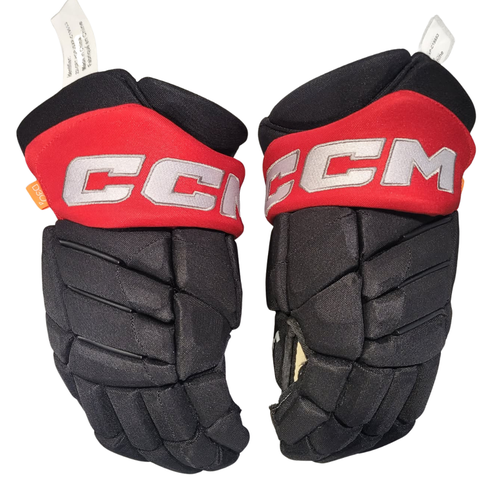 New CCM HGJSXP Black/Red/Silver/White Pro Stock Gloves 14"