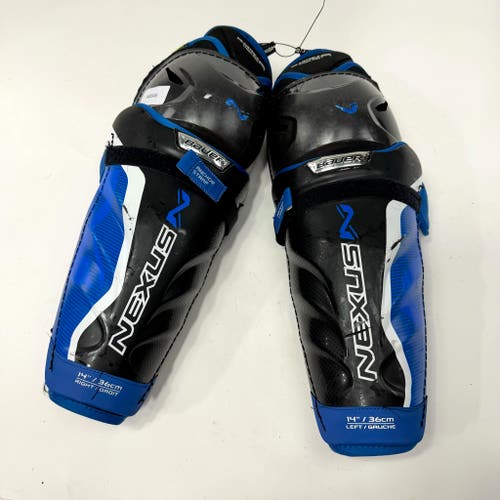 Used Bauer 2n Nexus Shin Guards | 14" | AB546