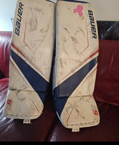 Large Bauer Supreme 2S Pro Goalie Leg Pads (Used)
