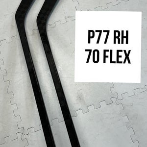 Senior(2x)Right P77-70 Flex ProBlackStock™ Unbranded Blackouts Pro Stock Hockey Sticks