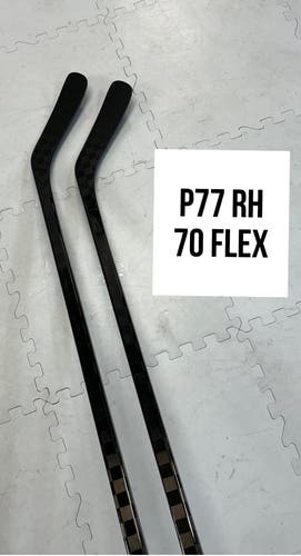 Senior(2x)Right P77-70 Flex ProBlackStock™ Unbranded Blackouts Pro Stock Hockey Sticks