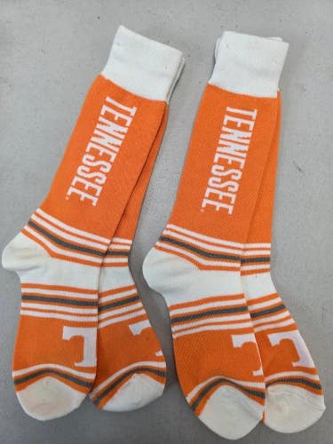 ST19 Mens NCAA TENNESSEE VOLUNTEERS Crew Socks Lot of 2 Pair MEDIUM New