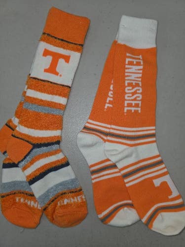 ST25 Mens NCAA TENNESSEE VOLUNTEERS Crew Socks Lot of 2 Pair MEDIUM New