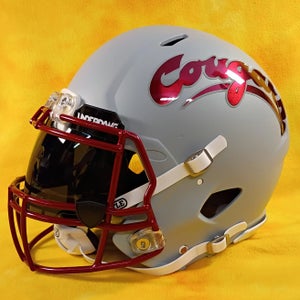 Washington State Cougars SUPER custom fullsize football helmet Riddell Speed YXL